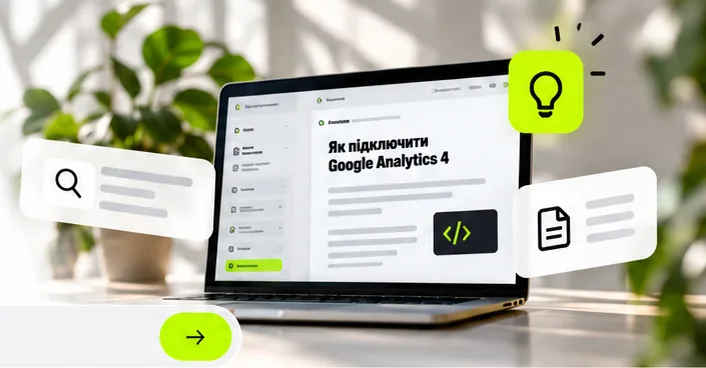 Notebook s návodem ve znalostní bázi a ikonami vyhledávání, kódu a dokumentů