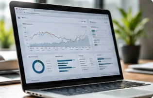 Notebook s analytickým panelem
