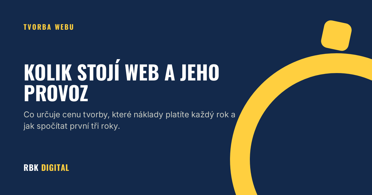 Úvodní obrázek článku o tom, z čeho se skládá cena webových stránek a kolik stojí jejich provoz.